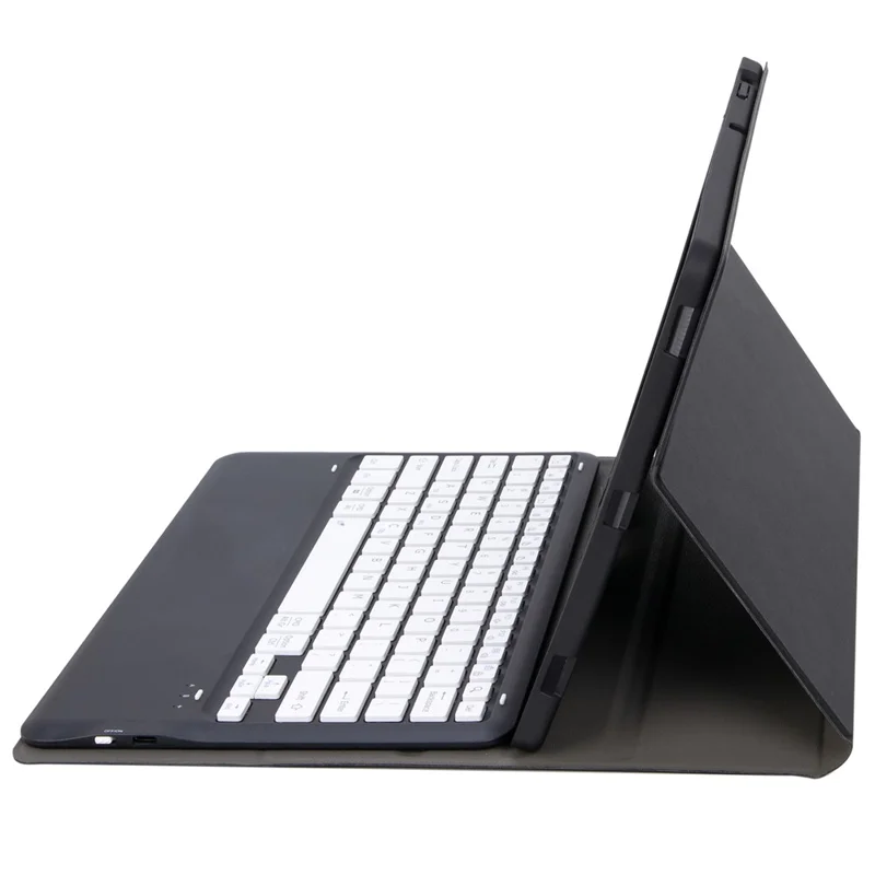 A14B For iPad Pro 13 (2025) / (2024) Bluetooth-compatible Keyboard Cover with Pen Slot Ultra Thin Tablet Case - Black  /  White
