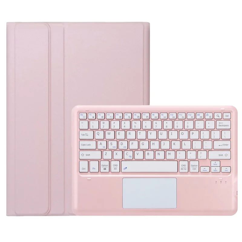 A14B-A Für iPad Pro 13 (2024) Abnehmbares Lederetui mit Bluetooth-Tastatur, Stiftfach - Rosa