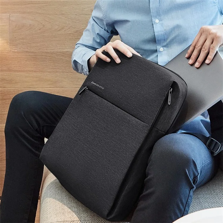 XIAOMI Minimalist Business OL Backpack Multifunctional Shoulders Backpack - Dark Grey