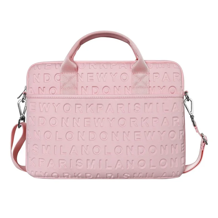 Bolsa para Laptop WIWU Grande Moda Bolsa de Laptop Tote Bolsa de Computador Cabe Laptop de 13,3 polegadas e Tablet - Rosa