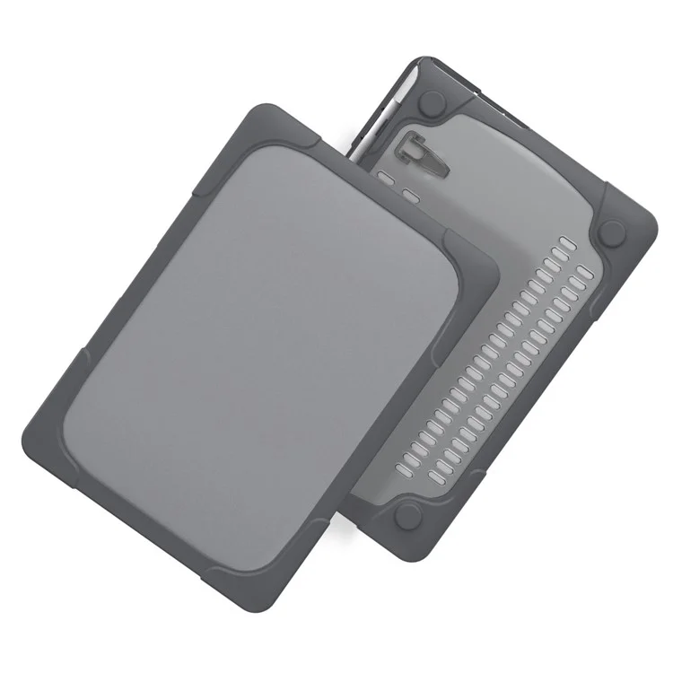 Design di Dissipazione del Calore Guscio in Plastica a Due Pezzi + TPU con Supporto per MacBook New Pro 16" A2141 - Grigio