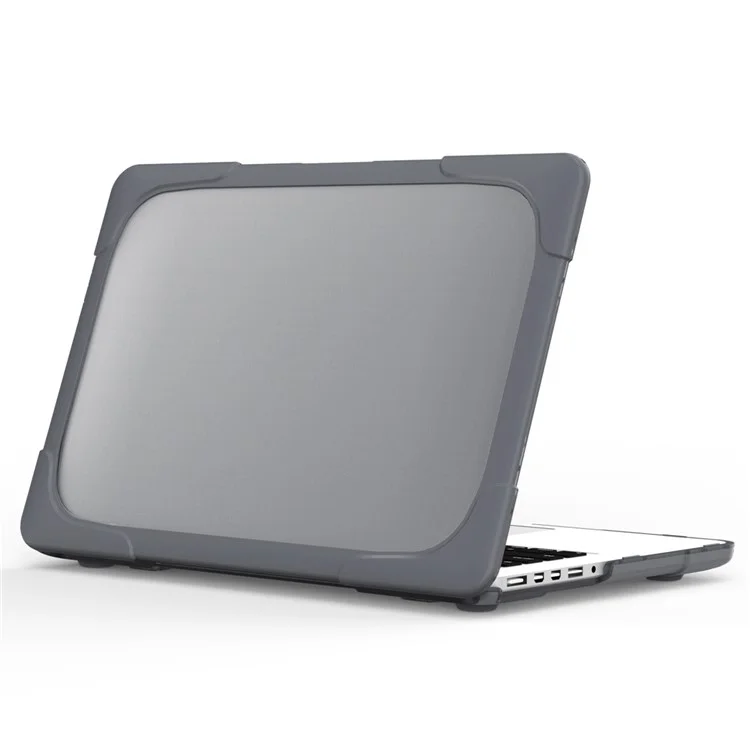 Design di Dissipazione del Calore Guscio in Plastica a Due Pezzi + TPU con Supporto per MacBook New Pro 16" A2141 - Grigio