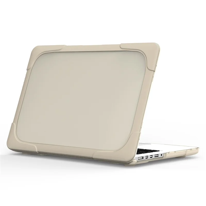 Wärmeabzugs-Design Zweiteiler Kunststoff + TPU mit Ständer Schale für MacBook New Pro 16" A2141 - Khaki