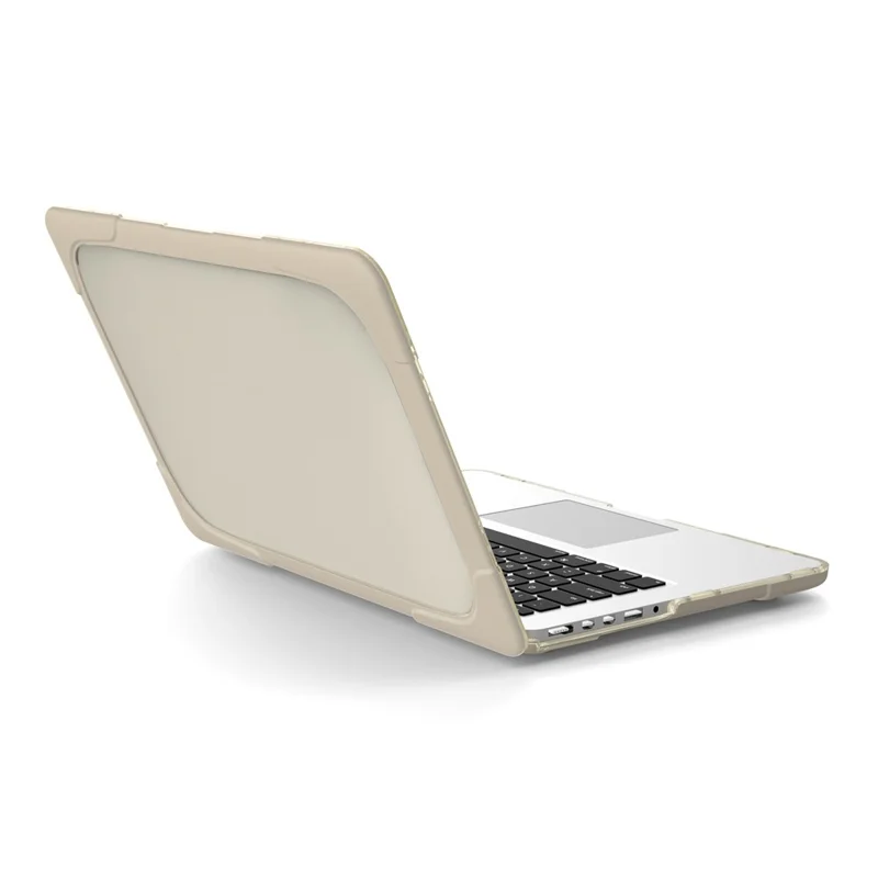 Wärmeabzugs-Design Zweiteiler Kunststoff + TPU mit Ständer Schale für MacBook New Pro 16" A2141 - Khaki