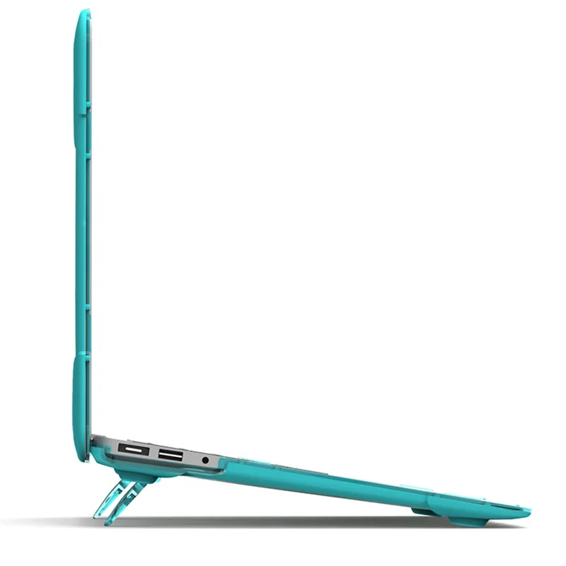 Transparent PC+TPU Hybrid Protective Case for MacBook Air 13" (A1932 / A2179) 2018 / 2019 / 2020 - Blue