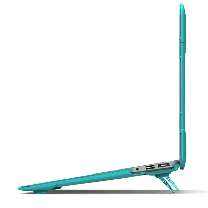 Transparent PC+TPU Hybrid Protective Case for MacBook Air 13" (A1932 / A2179) 2018 / 2019 / 2020 - Blue