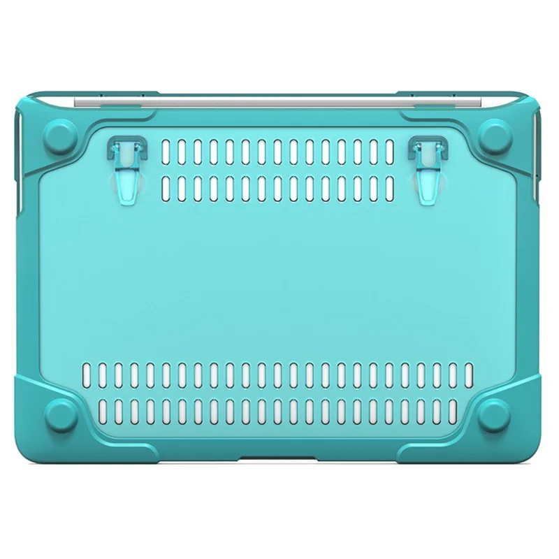Transparent PC+TPU Hybrid Protective Case for MacBook Air 13" (A1932 / A2179) 2018 / 2019 / 2020 - Blue