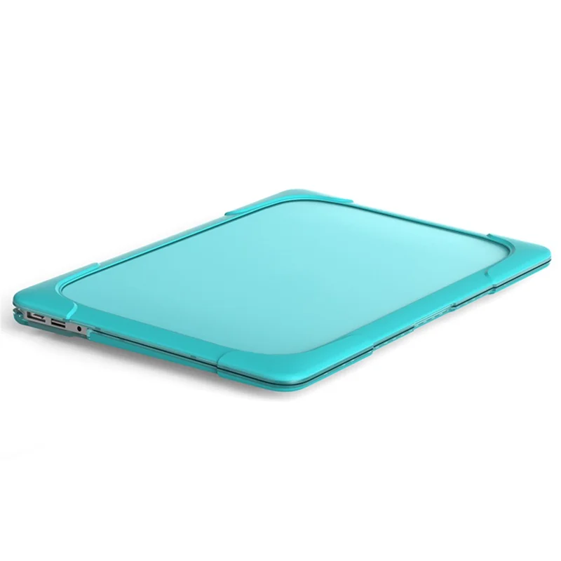 Transparent PC+TPU Hybrid Protective Case for MacBook Air 13" (A1932 / A2179) 2018 / 2019 / 2020 - Blue