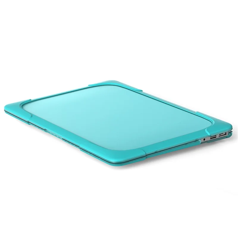 Transparent PC+TPU Hybrid Protective Case for MacBook Air 13" (A1932 / A2179) 2018 / 2019 / 2020 - Blue