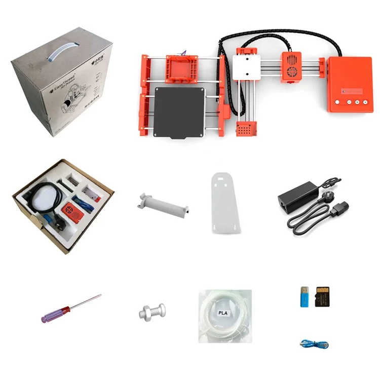 Easythreed X1 3D -drucker Mini Einstiegsstufe 3D -druckspielzeug Für Kinder Kinder Ein Schlüsseldruck - Orange/EU -stecker