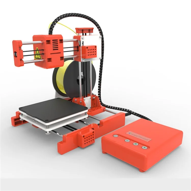 Easythreed X1 3D Impresora Mini Nivel de Entrada Toy de Impresión 3D Para Niños Instinidad Clave Impresión - Enchufe de Naranja/ue