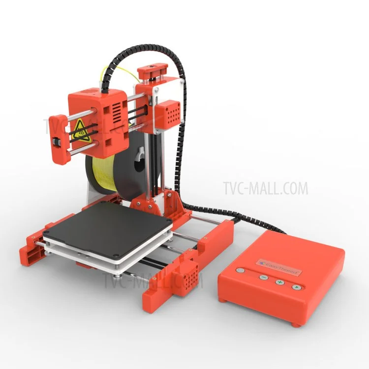 EASYTHREED X1 3D-Drucker Mini Einstiegsstufe 3D-Druck Spielzeug für Kinder Kinder One-Key-Druck - Orange/US-Stecker