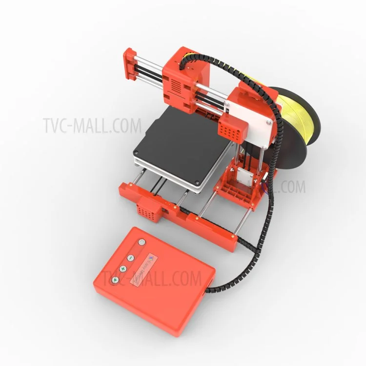 EASYTHREED X1 3D-Drucker Mini Einstiegsstufe 3D-Druck Spielzeug für Kinder Kinder One-Key-Druck - Orange/US-Stecker