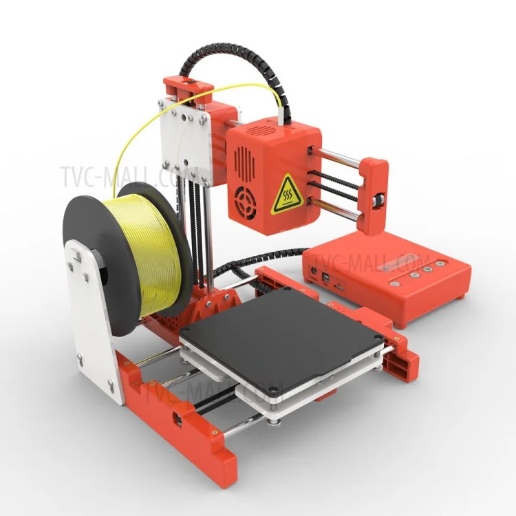 EASYTHREED X1 3D-Drucker Mini Einstiegsstufe 3D-Druck Spielzeug für Kinder Kinder One-Key-Druck - Orange/US-Stecker
