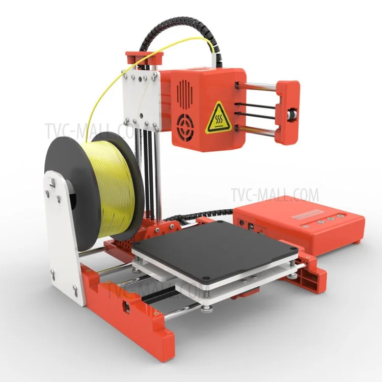 EASYTHREED X1 3D-Drucker Mini Einstiegsstufe 3D-Druck Spielzeug für Kinder Kinder One-Key-Druck - Orange/US-Stecker