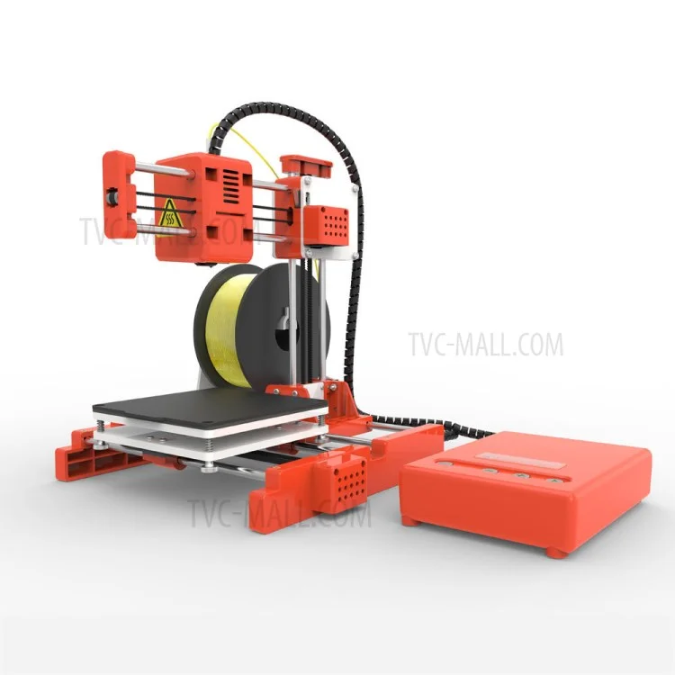 EASYTHREED X1 3D-Drucker Mini Einstiegsstufe 3D-Druck Spielzeug für Kinder Kinder One-Key-Druck - Orange/US-Stecker