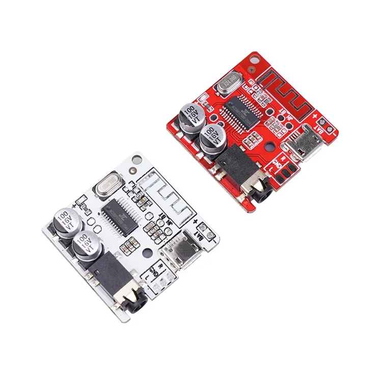 5.0 Placa Do Receptor De Áudio Bluetooth 3.7-5V Módulo De Amplificador De Áudio Estéreo Sem Fio - Vermelho