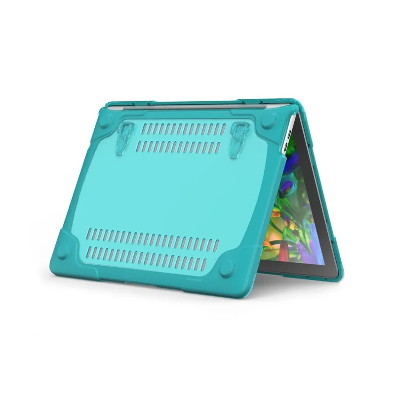 Two-piece Plastic + TPU Protective Laptop Case for MacBook Pro 13 inch with / without Touch Bar (2020-2016) A1706 A1989 A2159 A1708 - Baby Blue