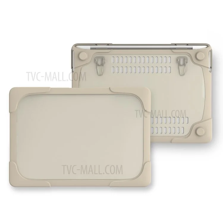 Estuche protector de plástico y TPU de dos piezas para MacBook Pro de 13 pulgadas con o sin Touch Bar (2020-2016) A1706 A1989 A2159 A1708 - Caqui