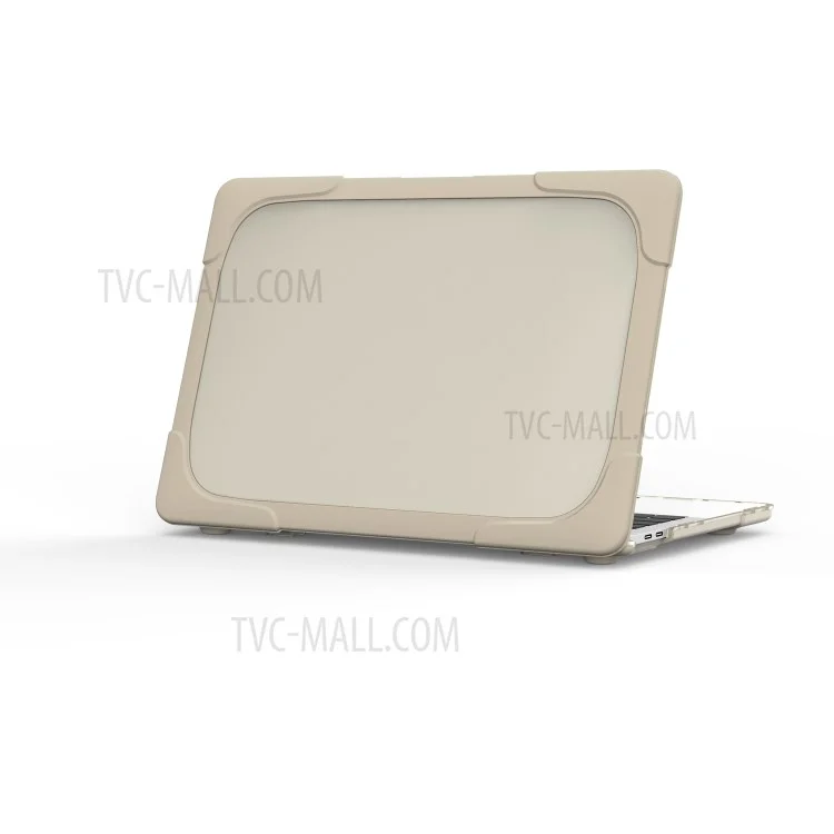 Estuche protector de plástico y TPU de dos piezas para MacBook Pro de 13 pulgadas con o sin Touch Bar (2020-2016) A1706 A1989 A2159 A1708 - Caqui