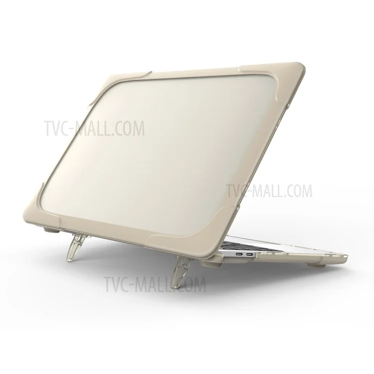 Estuche protector de plástico y TPU de dos piezas para MacBook Pro de 13 pulgadas con o sin Touch Bar (2020-2016) A1706 A1989 A2159 A1708 - Caqui