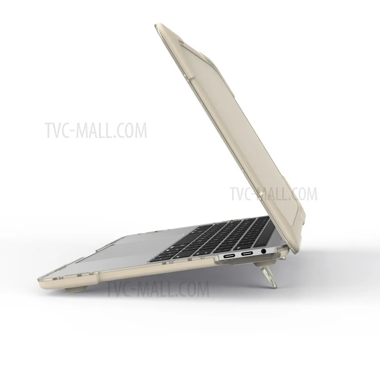 Estuche protector de plástico y TPU de dos piezas para MacBook Pro de 13 pulgadas con o sin Touch Bar (2020-2016) A1706 A1989 A2159 A1708 - Caqui