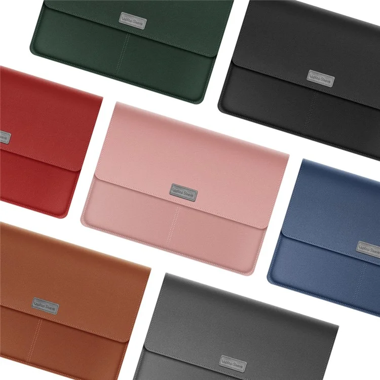 Leather Laptop Tablet Protective Bag Laptop Sleeve for 11''-12'' Laptop - Grey