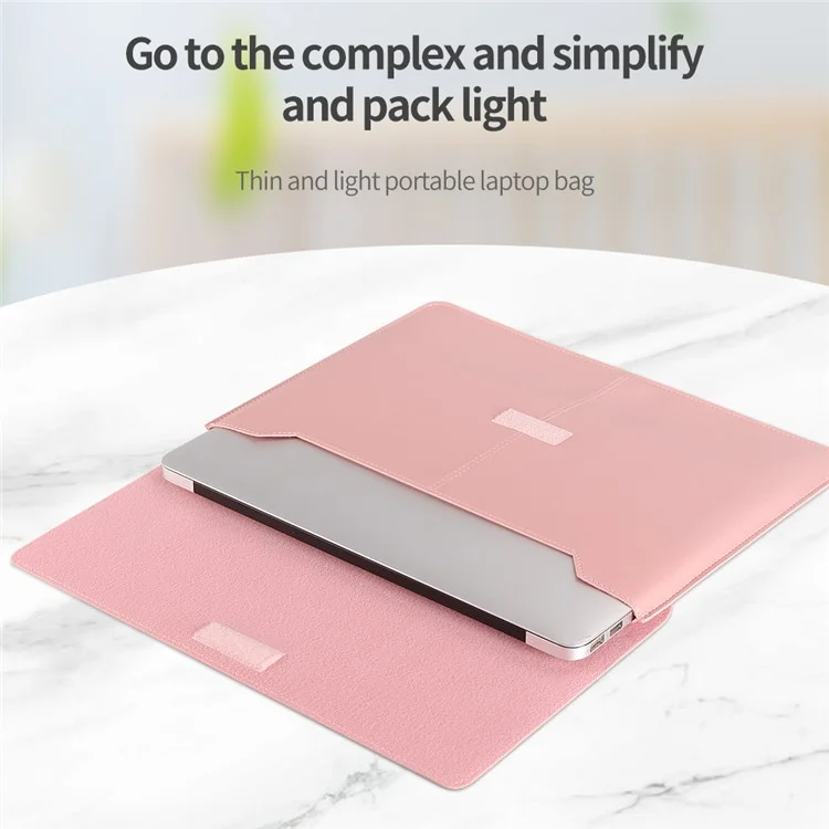 Leather Laptop Tablet Protective Bag Laptop Sleeve for 11''-12'' Laptop - Grey