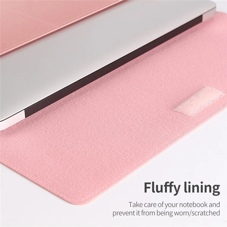 Leather Laptop Tablet Protective Bag Laptop Sleeve for 11''-12'' Laptop - Grey