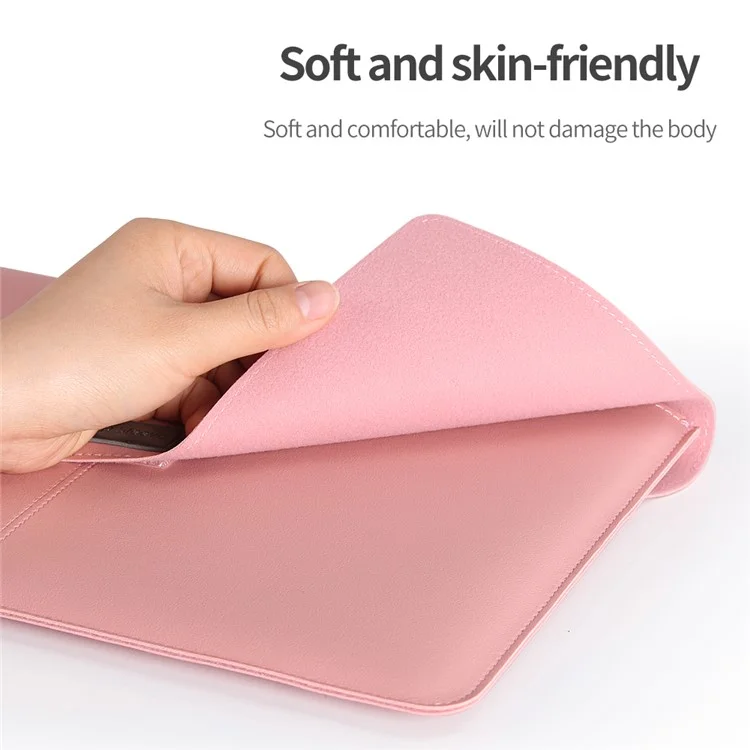 Leather Laptop Tablet Protective Bag Laptop Sleeve for 11''-12'' Laptop - Grey