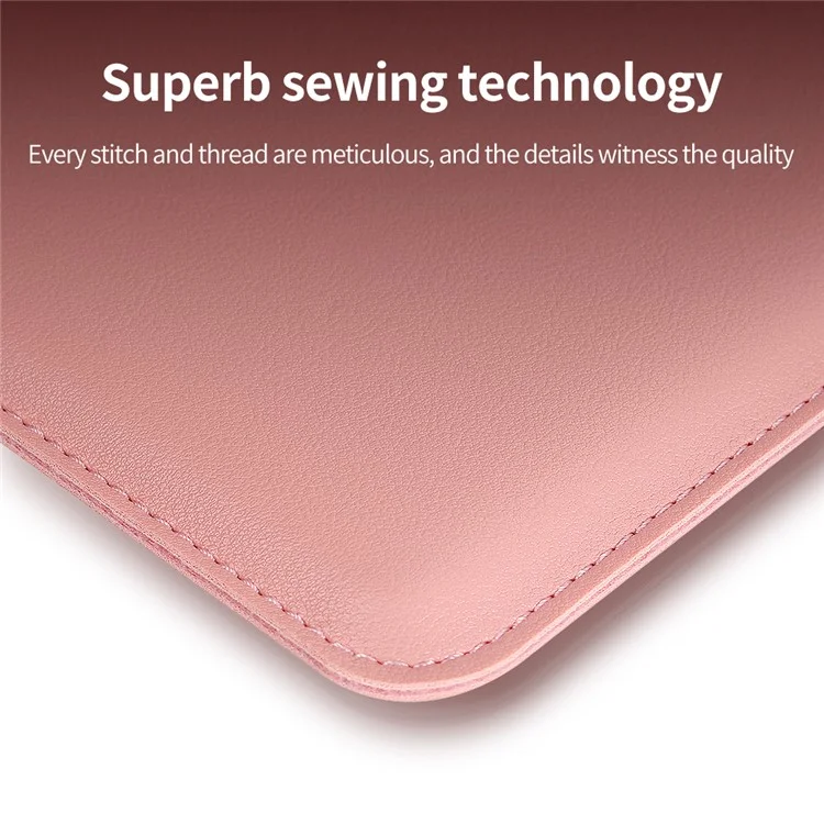 Leather Laptop Tablet Protective Bag Laptop Sleeve for 11''-12'' Laptop - Grey