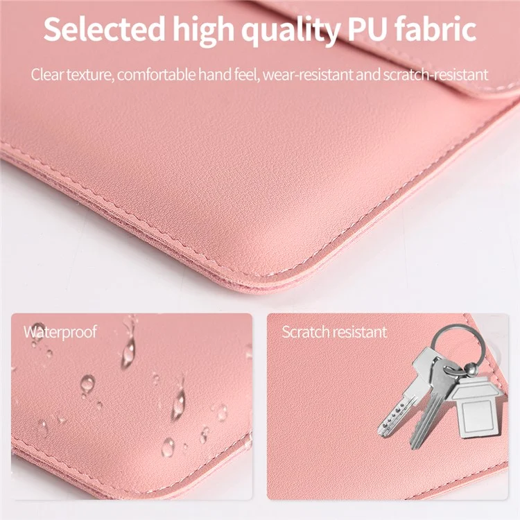 Leather Laptop Tablet Protective Bag Laptop Sleeve for 11''-12'' Laptop - Grey