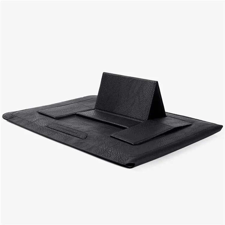 Bolsa de Almacenamiento de Laptop de Cuero Nillkin pu Con Soporte de Soporte y Almohadilla de Ratón Para Laptop de 16.1 Pulgadas - Negro