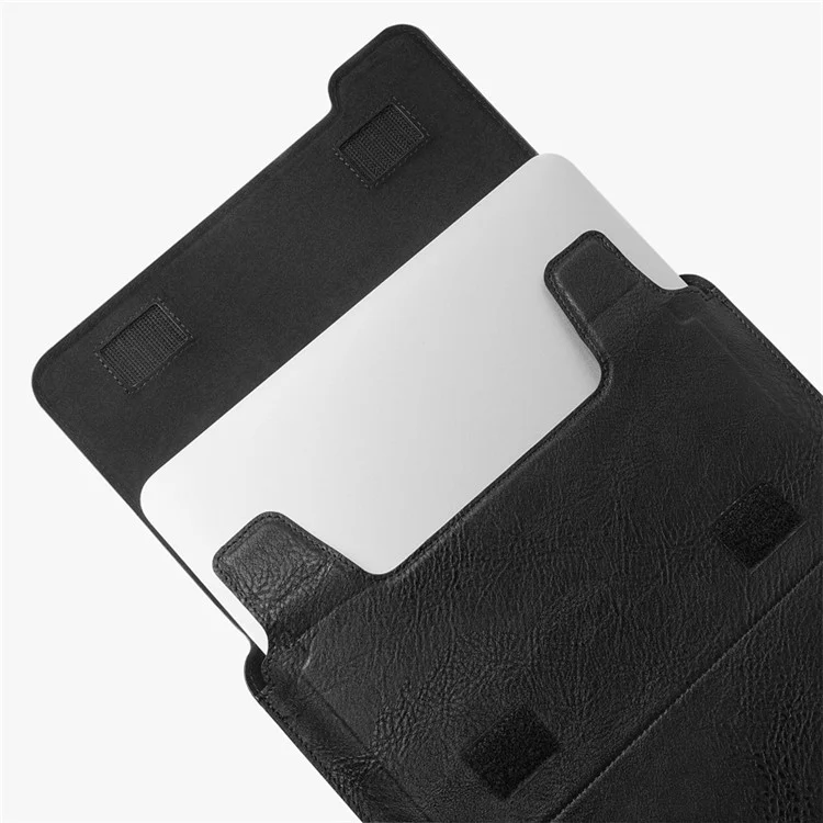 Bolsa de Almacenamiento de Laptop de Cuero Nillkin pu Con Soporte de Soporte y Almohadilla de Ratón Para Laptop de 16.1 Pulgadas - Negro