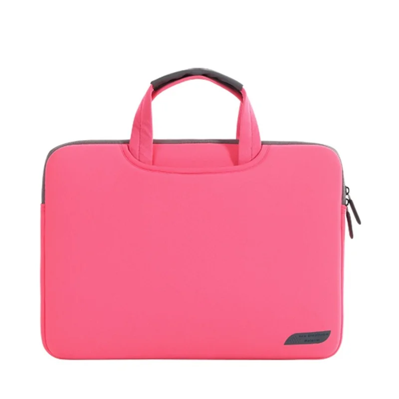 Portable Laptop Bag Case Shockproof Computer Handbag for 15.6inch Notebook - Rose