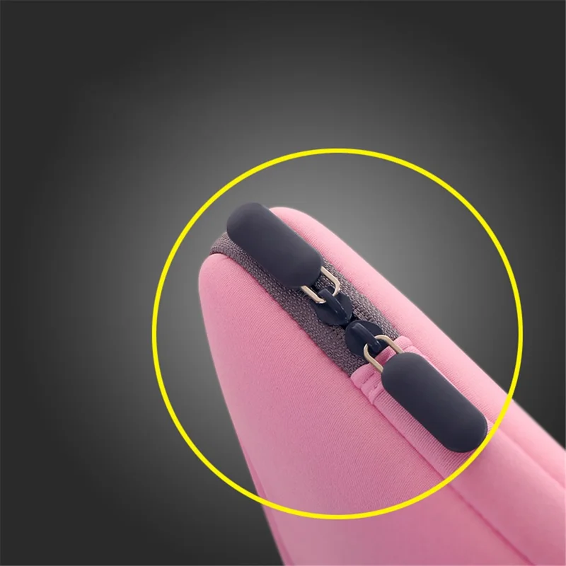 Portable Laptop Bag Case Shockproof Computer Handbag for 15.6inch Notebook - Rose