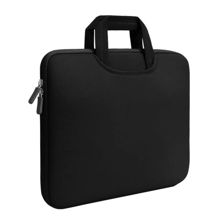 Fashion Laptop Bag Case Portable Shockproof Computer Handbag for 15.4inch Notebook - Black