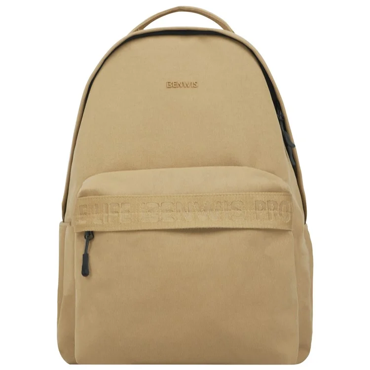 BENWIS LT-LBP-2-BK Solid Color 1000D Nylon Travel Sports Backpack Casual Dual Shoulder Bag - Yellow