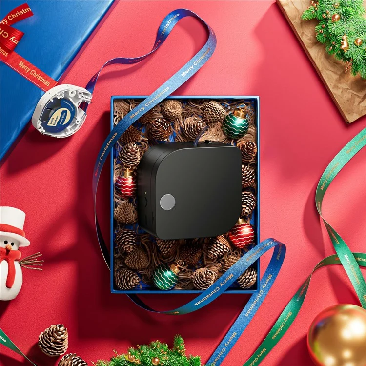 PHOMEMO P12 Mini Impressora Térmica Portátil Sem Fio Bluetooth Impressora de Etiquetas - Preto