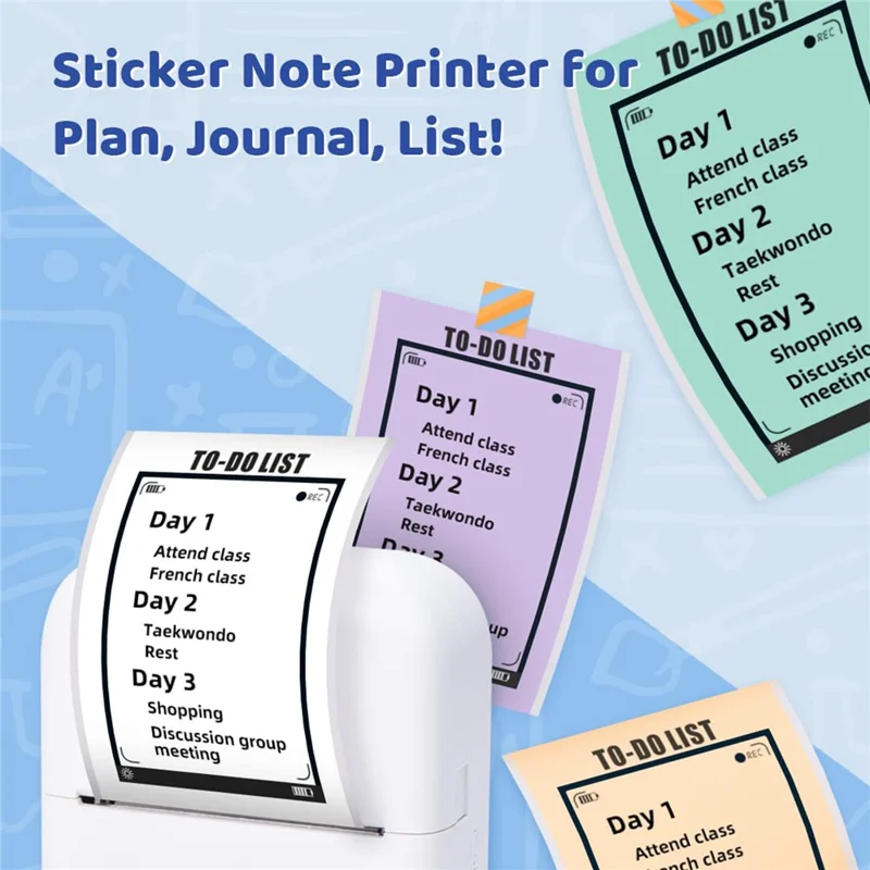 PHOMEMO M02X Pocket Bluetooth-compatible Printer Wireless Thermal Label Printer - White