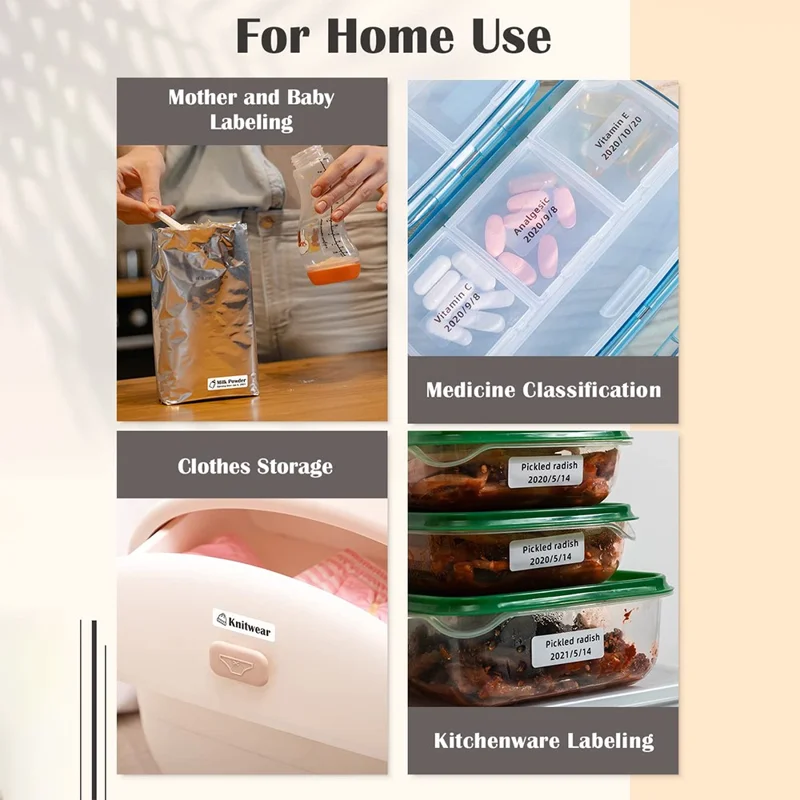 PHOMEMO Q30S DIY Sticker Label Maker Machine Mini Pocket Bluetooth-compatible Thermal Label Printer - White