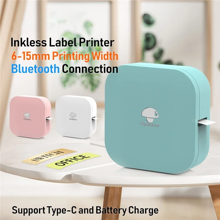 PHOMEMO Q30 Wireless Label Printer Mini Printer Pocket Thermal Label Maker - Pink