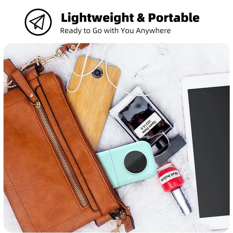 PHOMEMO D30 Portable Inkless Wireless Label Maker Mini Thermal Label Printer for Home School Office - Green