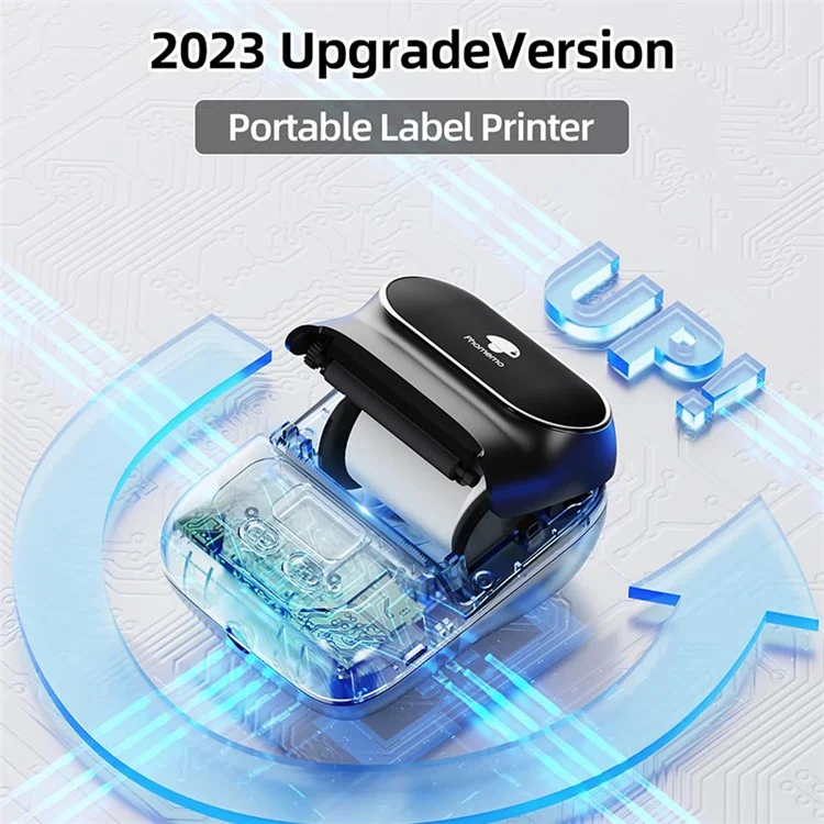 PHOMEMO M110 Mini Bluetooth-compatible Inkless Thermal Printer Wireless Clothes Barcode Label Price Tag Printer - Black