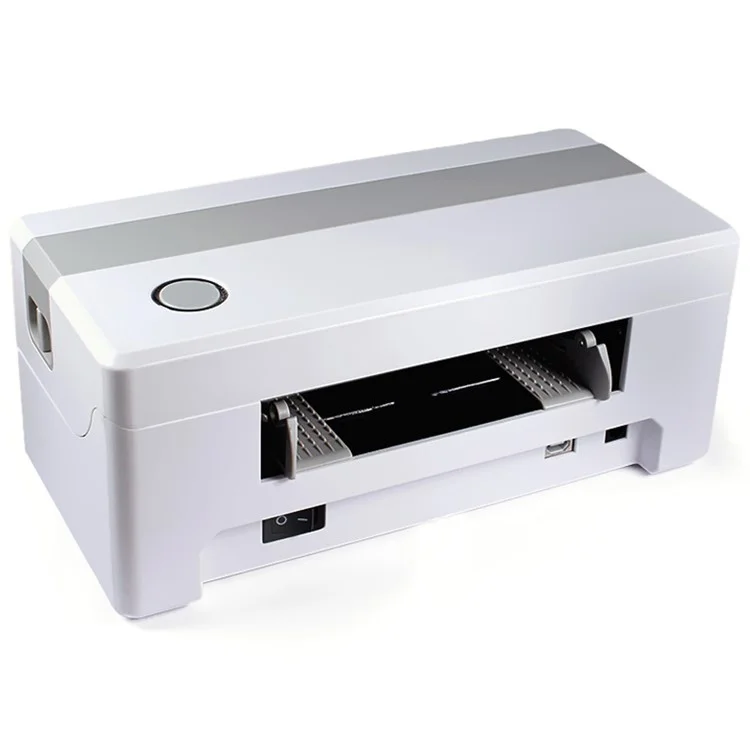 TDL406 203DPI Desktop Thermal Label Printer High Speed Printing Barcode Sticker Maker Machine, US Plug versione USB