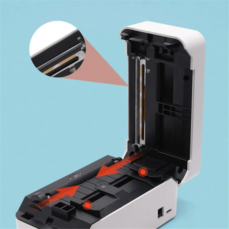 TDL407H 180mm / s High Speed Desktop Thermal Label Printer Barcode Printing Machine, Versione USB - Spina US