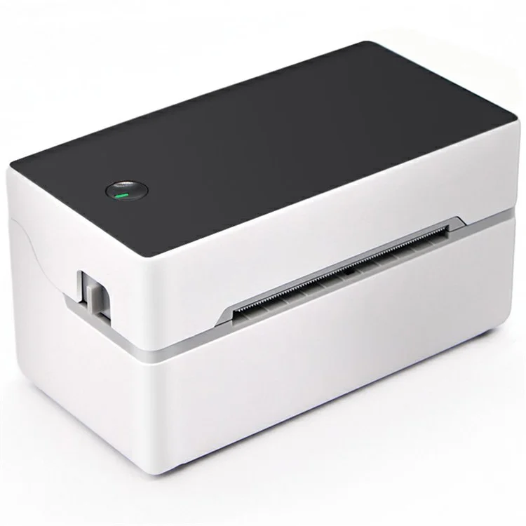 TDL402 Fast Printing 203DPI Thermal Printer Inkless Barcode Label Printer, USB + Bluetooth-compatible Version - US Plug