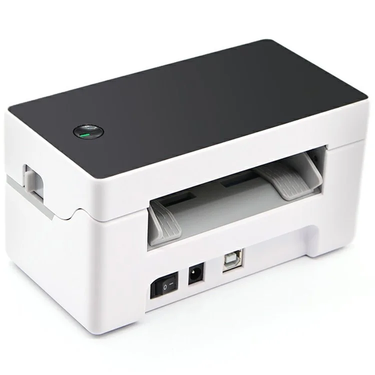 TDL402 Fast Printing 203DPI Thermal Printer Inkless Barcode Label Printer, USB + Bluetooth-compatible Version - US Plug