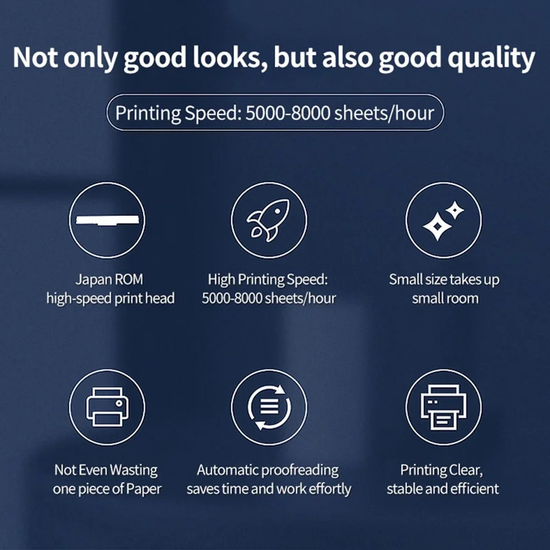 TDL401H 40-80mm Printing Width Thermal Printer Barcode Label Printer, USB+Bluetooth-compatible Version - EU Plug