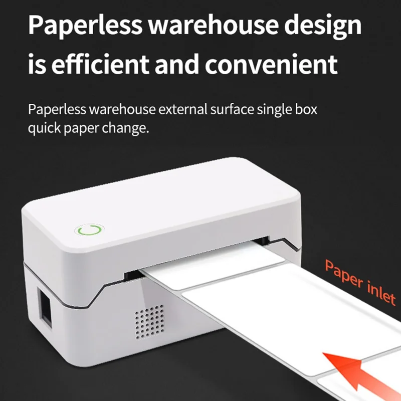 TDL401H 40-80mm Printing Width Thermal Printer Barcode Label Printer, USB+Bluetooth-compatible Version - EU Plug
